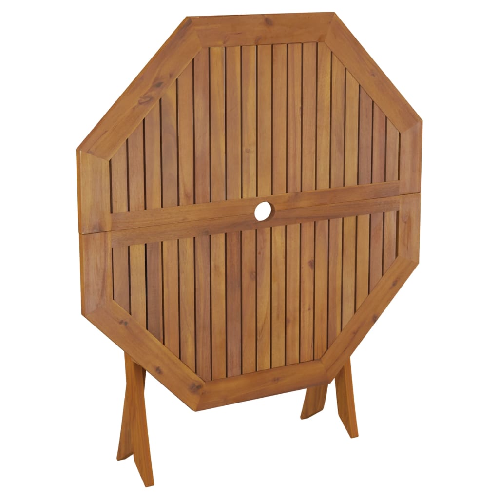 Hopfällbart Trädgårdsbord 90X75 Cm Massivt Akaciaträ