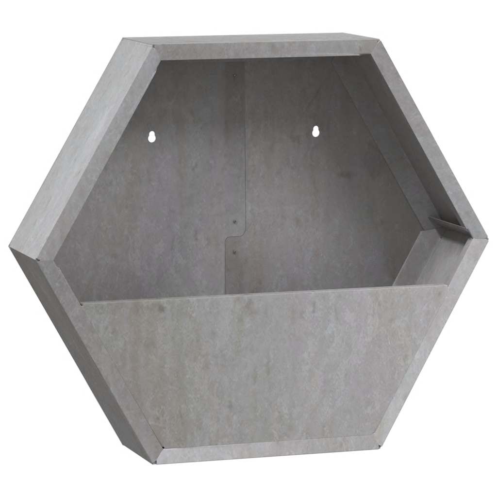 Odlingslådor För Vägg 2 St Rosttrögt Stål