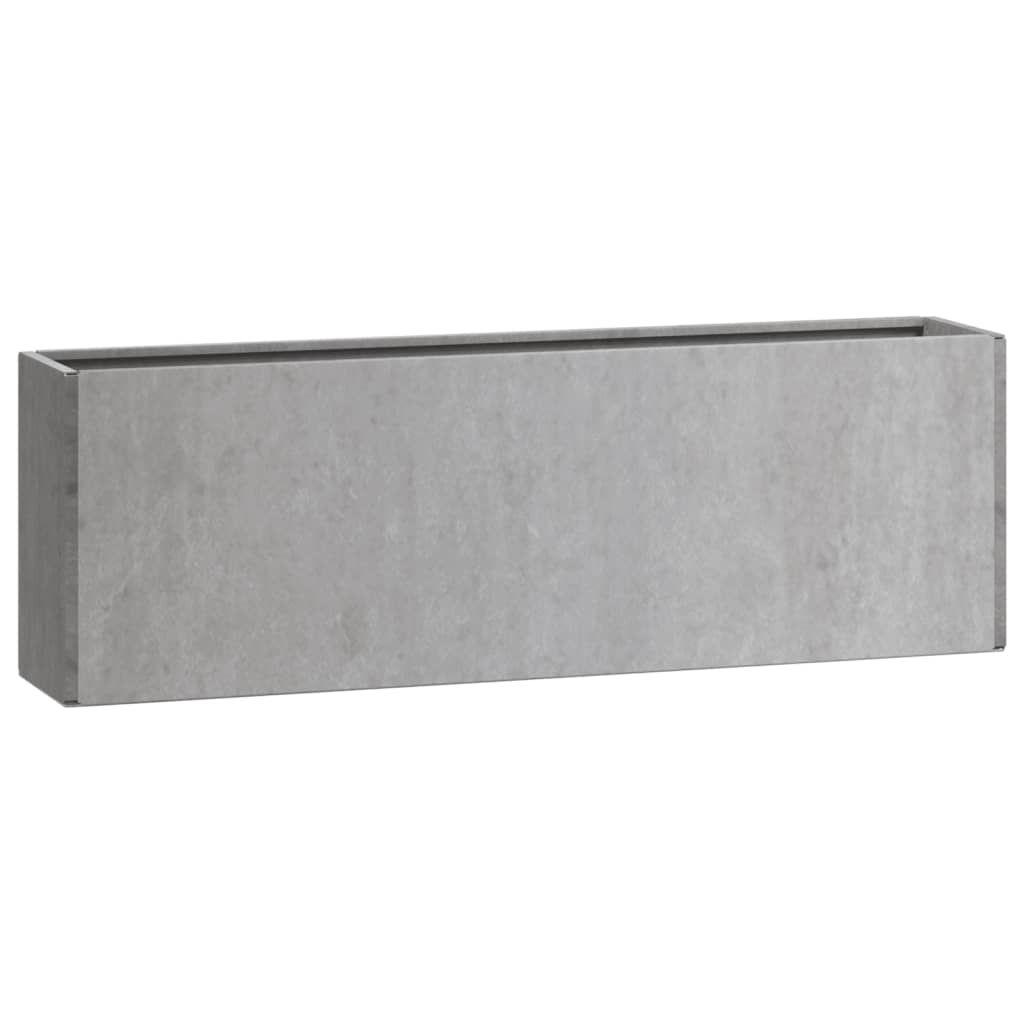 Odlingslådor För Vägg 2 St Rosttrögt Stål 53X10X17 Cm