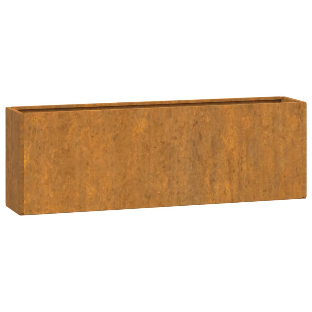 Odlingslådor För Vägg 2 St Rosttrögt Stål 53X10X17 Cm