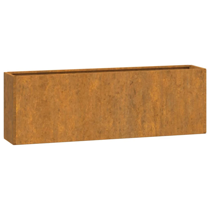 Odlingslådor För Vägg 2 St Rosttrögt Stål 53X10X17 Cm