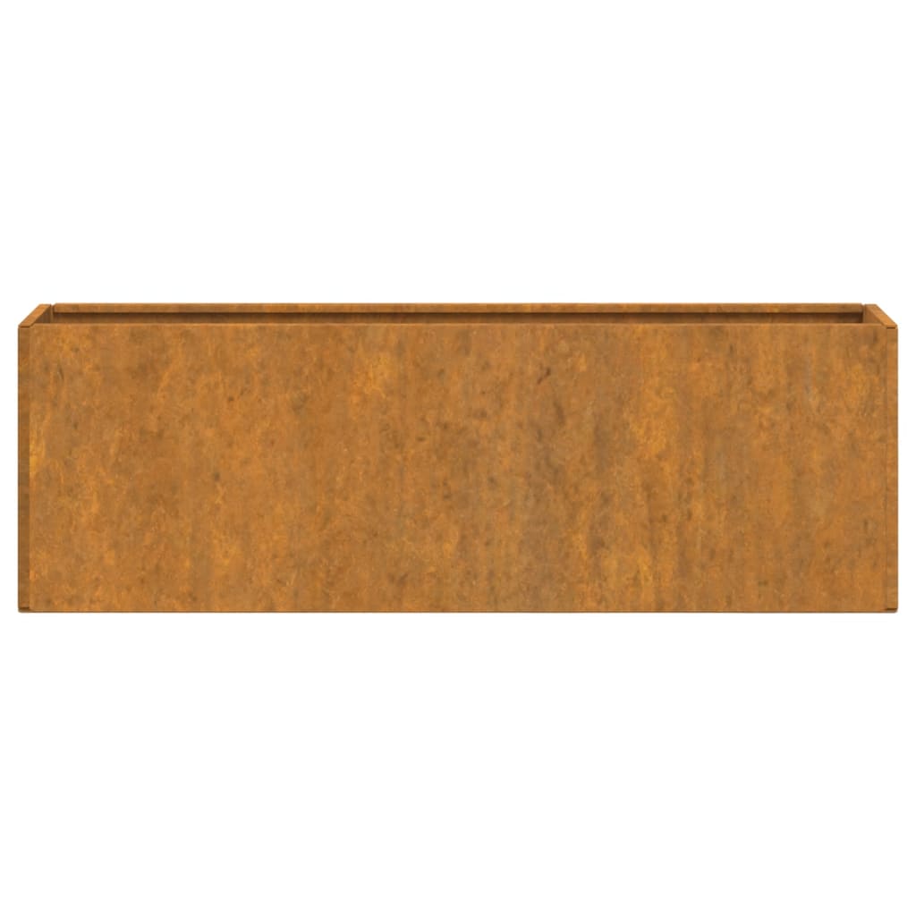 Odlingslådor För Vägg 2 St Rosttrögt Stål 53X10X17 Cm