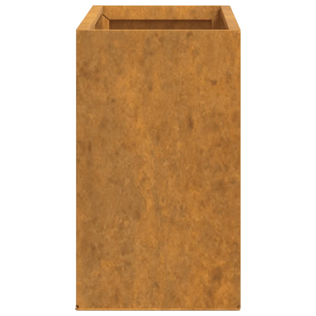 Odlingslådor För Vägg 2 St Rosttrögt Stål 53X10X17 Cm
