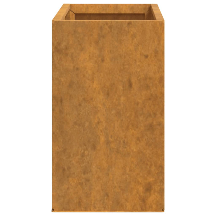 Odlingslådor För Vägg 2 St Rosttrögt Stål 53X10X17 Cm