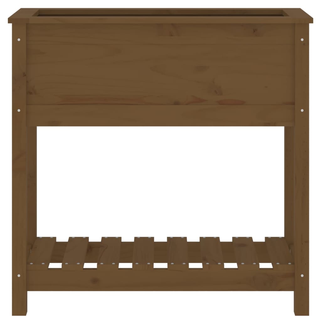Odlingslåda Med Hylla 82,5X34,5X81 Cm Massiv Furu
