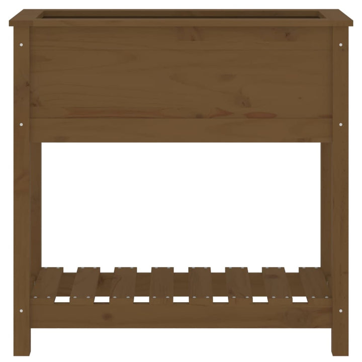 Odlingslåda Med Hylla 82,5X34,5X81 Cm Massiv Furu