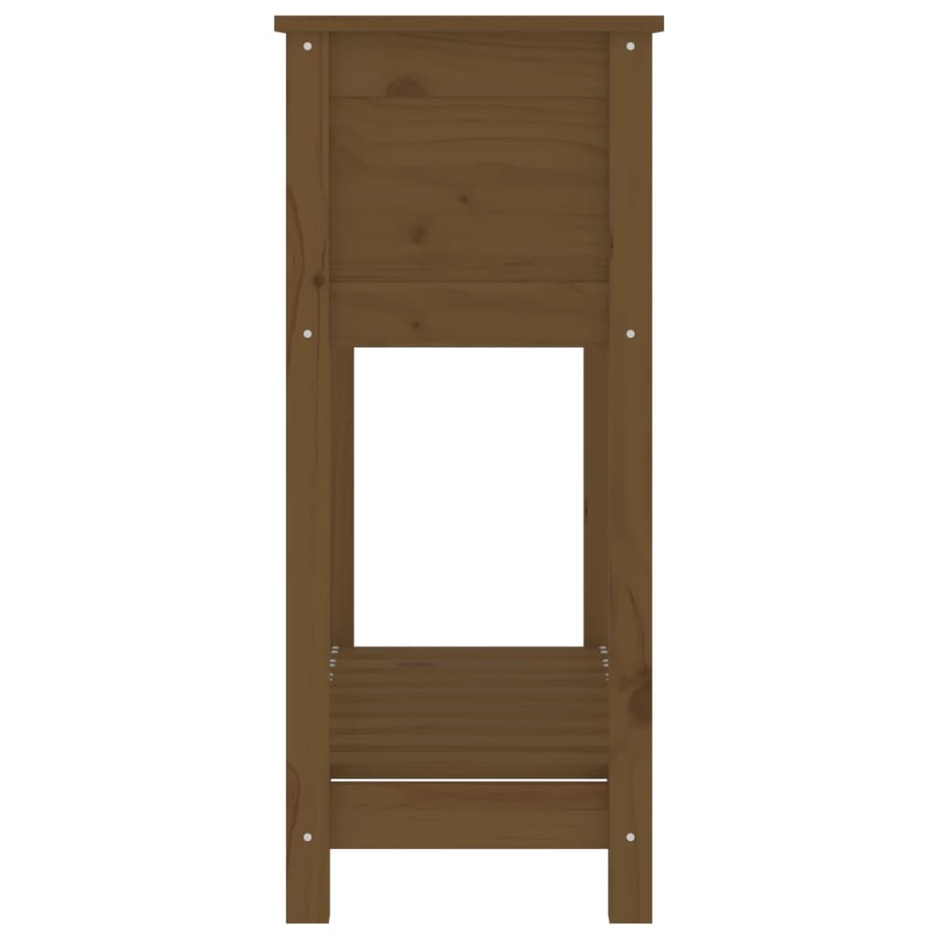 Odlingslåda Med Hylla 82,5X34,5X81 Cm Massiv Furu