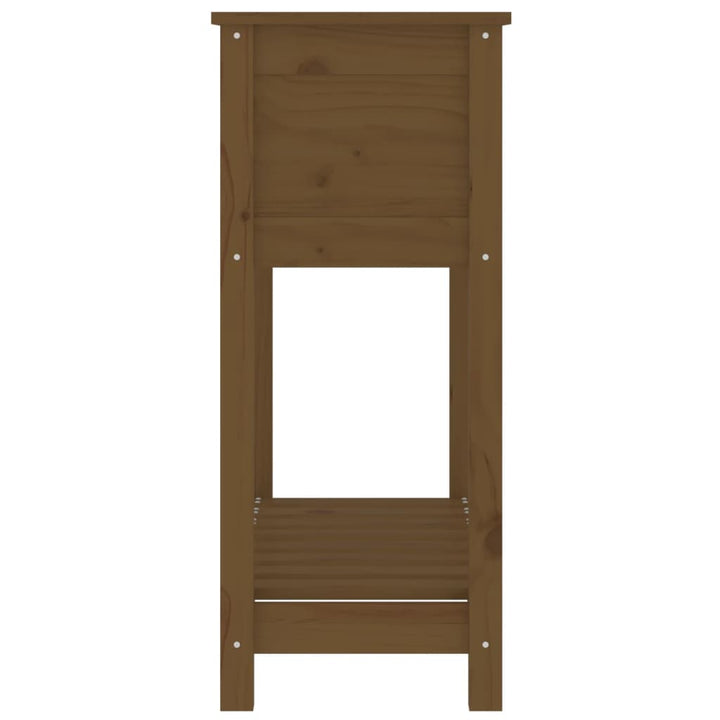 Odlingslåda Med Hylla 82,5X34,5X81 Cm Massiv Furu