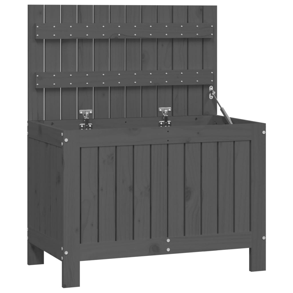 Dynbox Grå 76X42,5X54 Cm Massiv Furu
