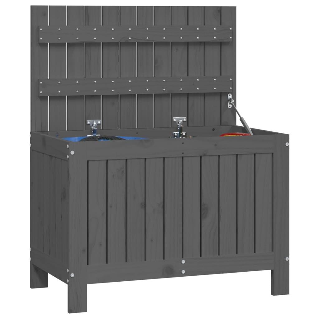 Dynbox Grå 76X42,5X54 Cm Massiv Furu