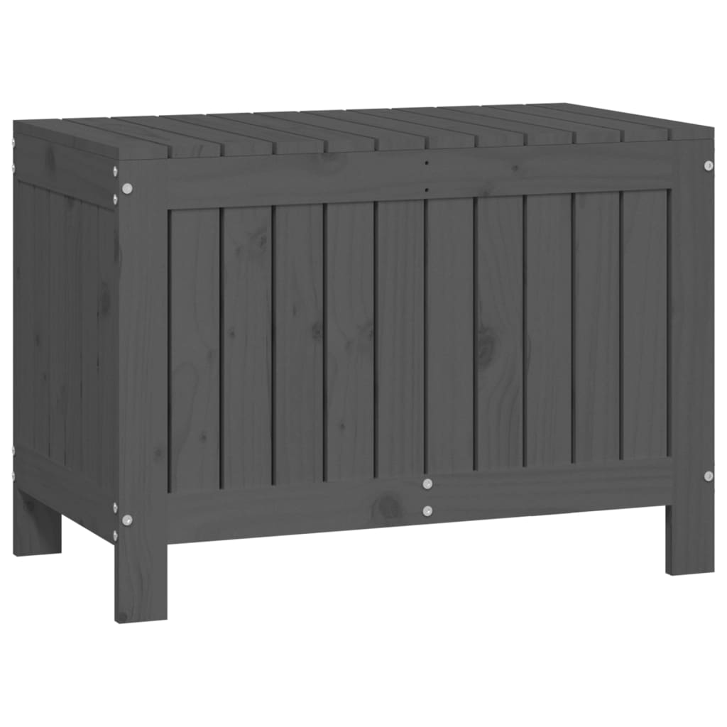 Dynbox Grå 76X42,5X54 Cm Massiv Furu