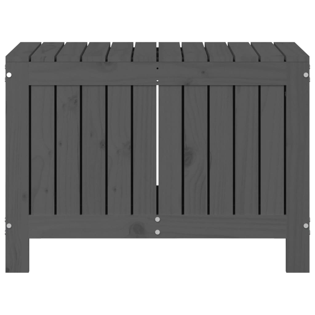 Dynbox Grå 76X42,5X54 Cm Massiv Furu