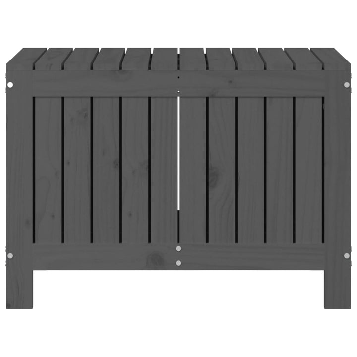 Dynbox Grå 76X42,5X54 Cm Massiv Furu