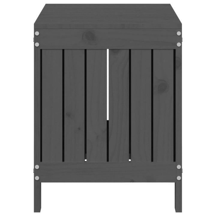 Dynbox Grå 76X42,5X54 Cm Massiv Furu