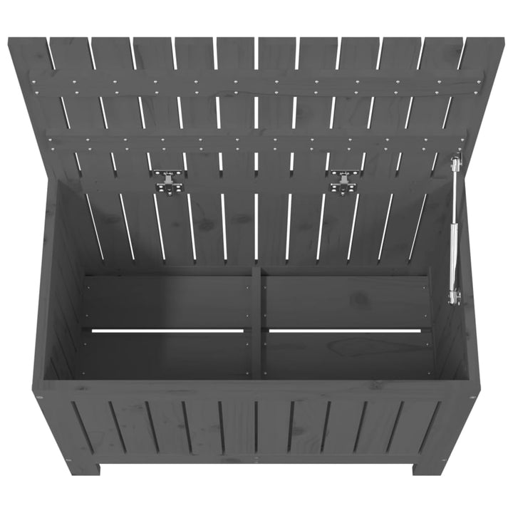 Dynbox Grå 76X42,5X54 Cm Massiv Furu