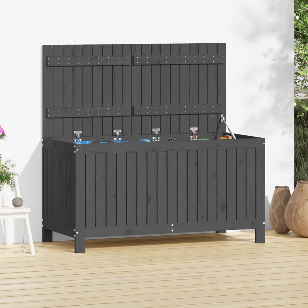 Dynbox Grå 76X42,5X54 Cm Massiv Furu