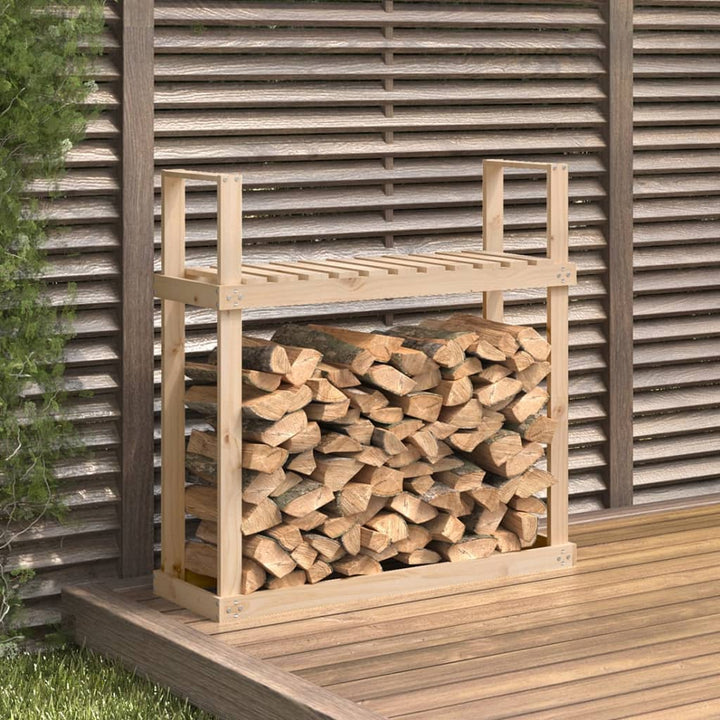 Vedställ Honungsbrun 110X35X108,5 Cm Massiv Furu