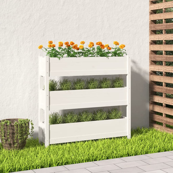 Odlingslåda 112X25X104,5 Cm Massiv Furu