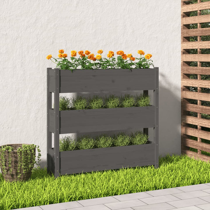 Odlingslåda 112X25X104,5 Cm Massiv Furu