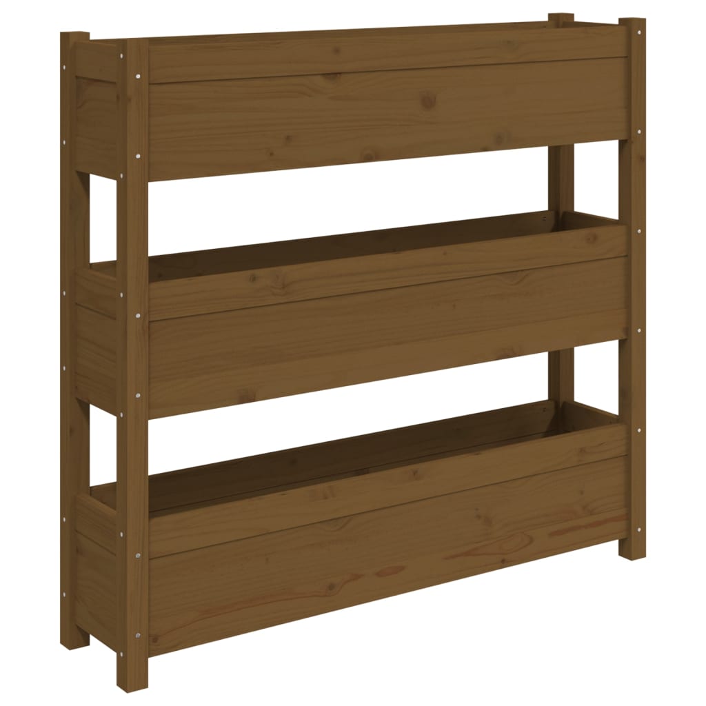 Odlingslåda 112X25X104,5 Cm Massiv Furu