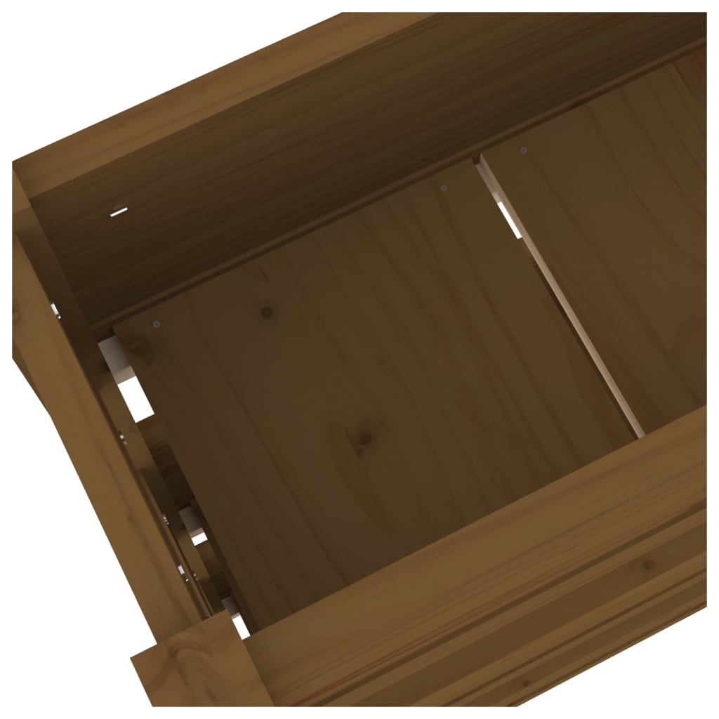 Odlingslåda 112X25X104,5 Cm Massiv Furu