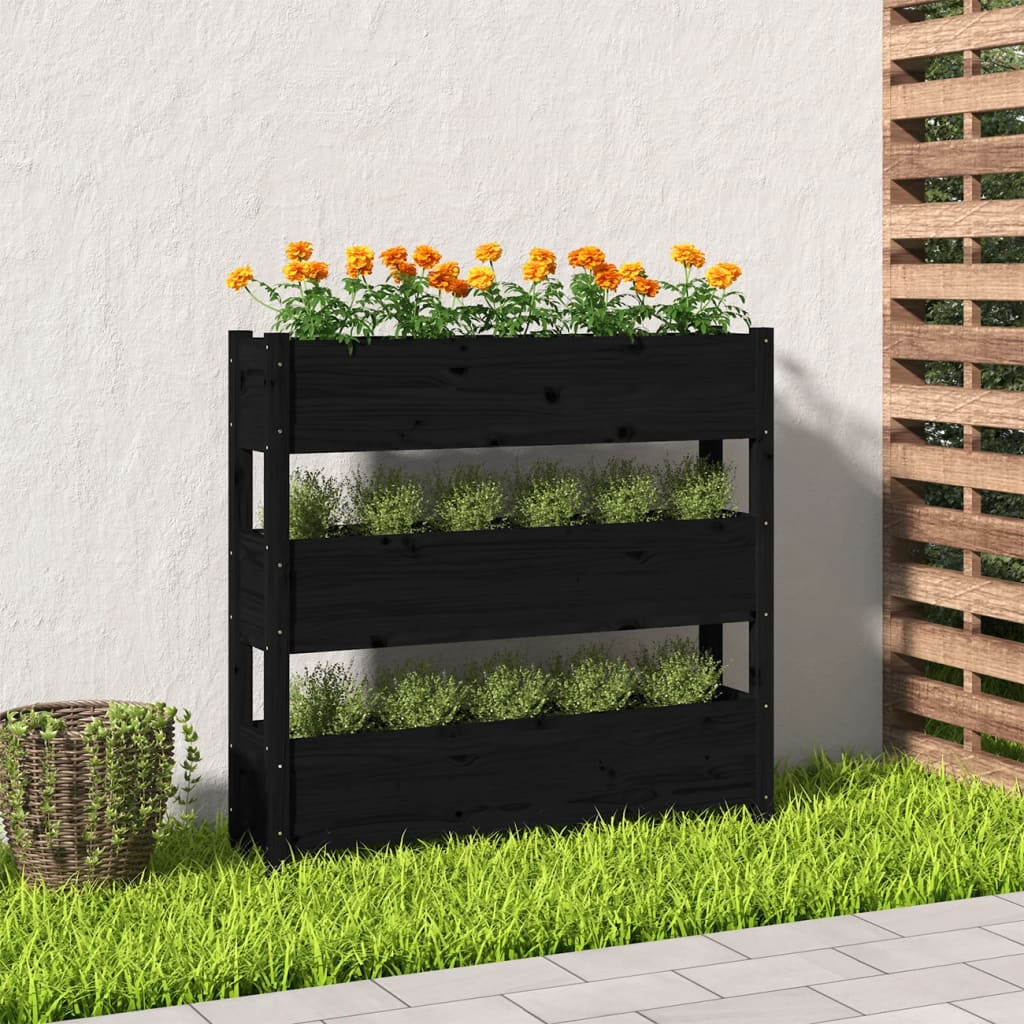 Odlingslåda 112X25X104,5 Cm Massiv Furu