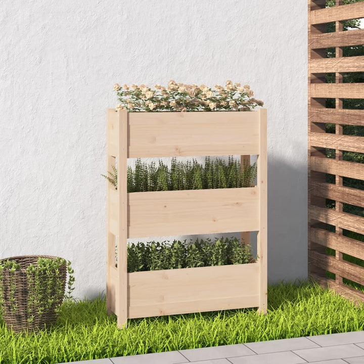 Odlingslåda 112X25X104,5 Cm Massiv Furu