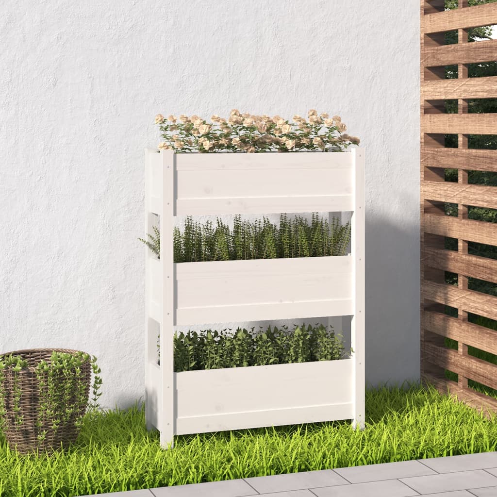 Odlingslåda 112X25X104,5 Cm Massiv Furu
