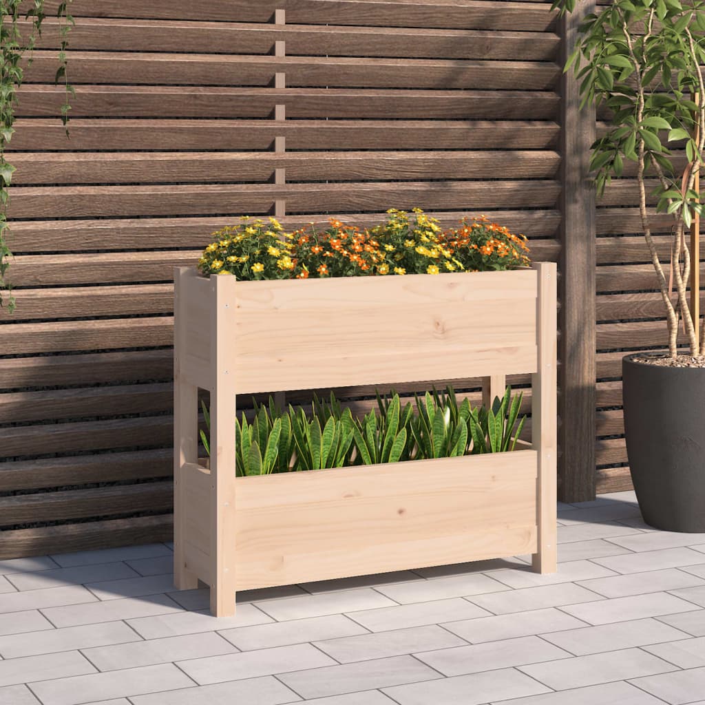 Odlingslåda 112X25X104,5 Cm Massiv Furu