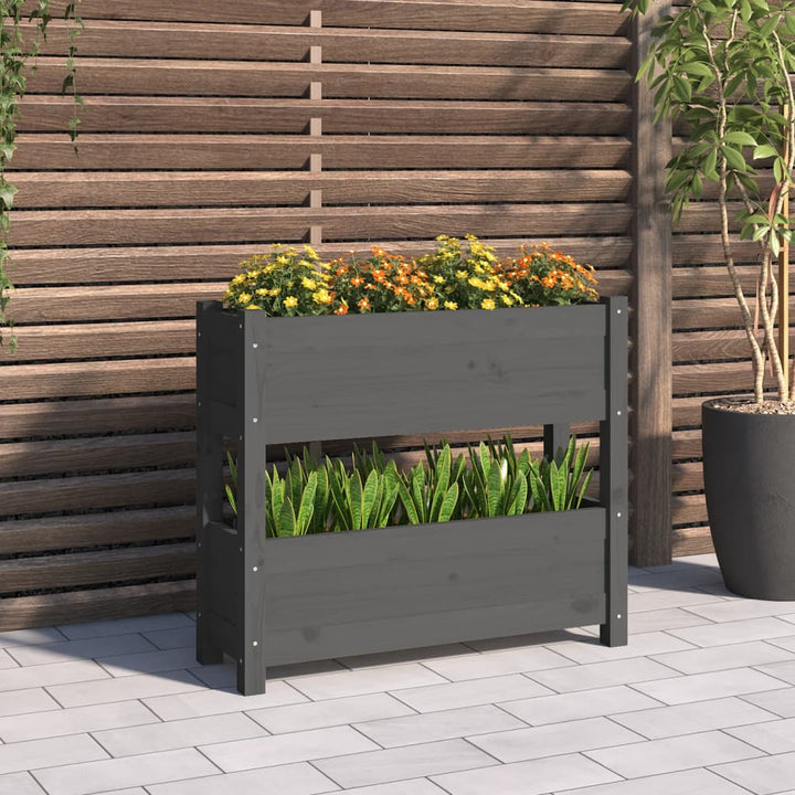 Odlingslåda 112X25X104,5 Cm Massiv Furu