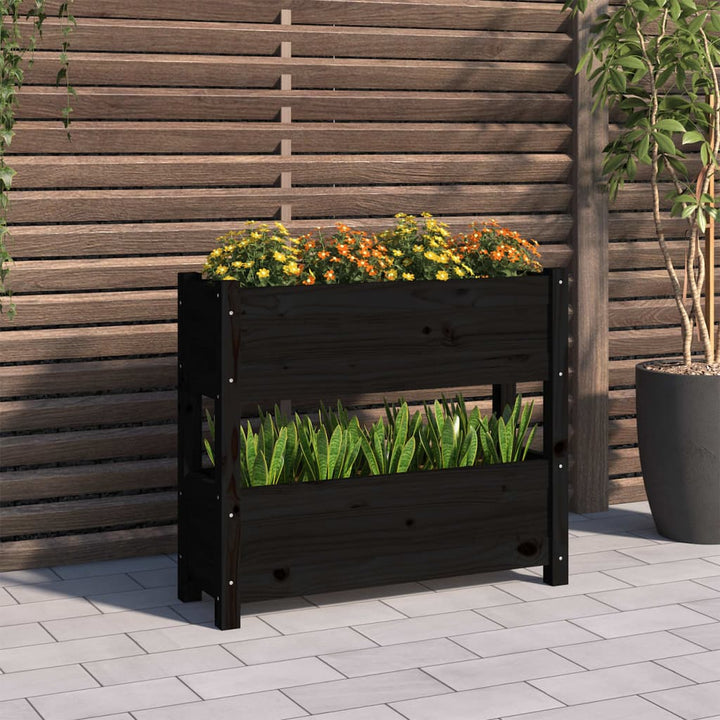 Odlingslåda 112X25X104,5 Cm Massiv Furu