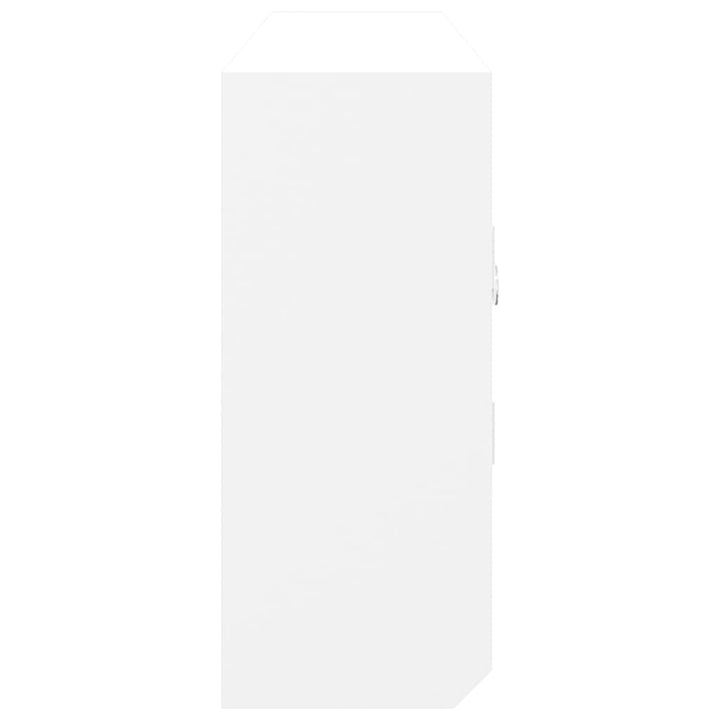 Nyckelskåp Vit 40X8,5X20 Cm Konstruerat Trä Och Stål