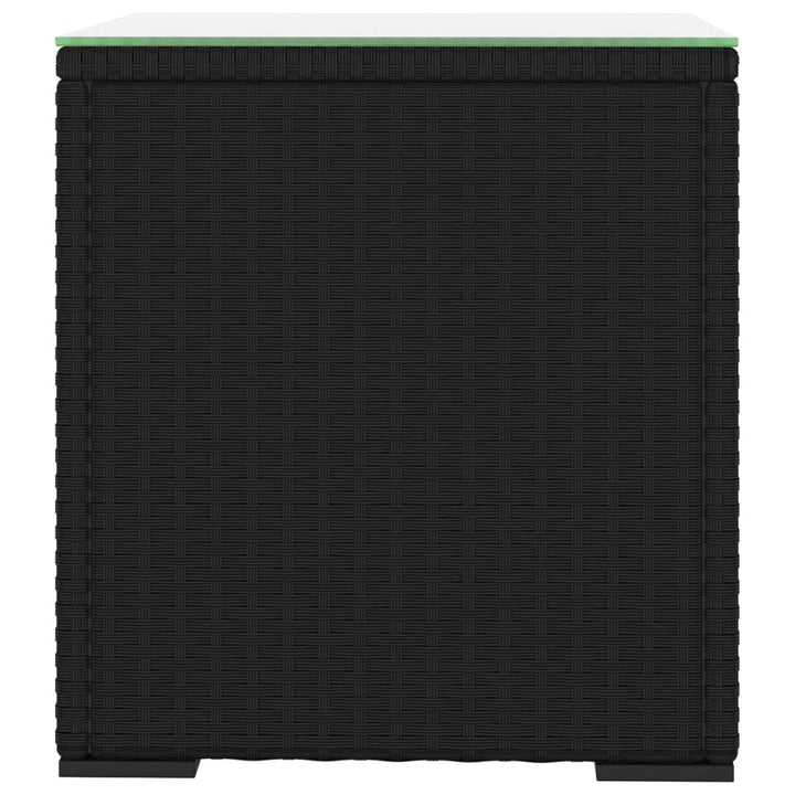 Sidobord 40X37X40,5 Cm Konstrotting Och Härdat Glas
