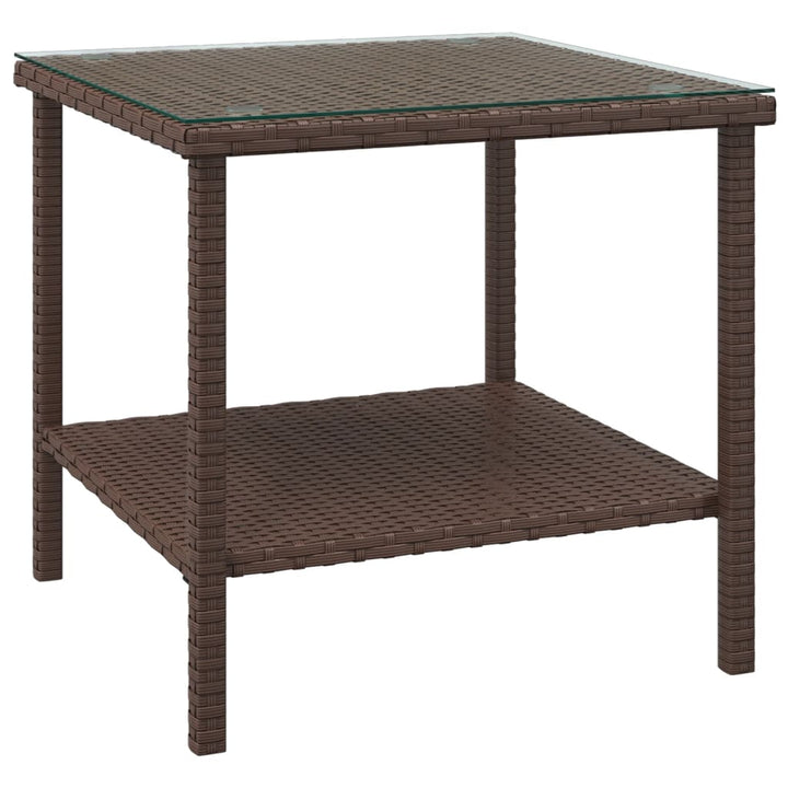 Sidobord T 45X45X45 Cm Konstrotting Och Härdat Glas