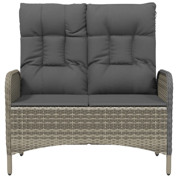 Justerbar Trädgårdsbänk Med Dynor 107 Cm Konstrotting