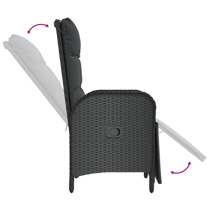 Trädgårdsstolar 2 St Med Bord Konstrotting