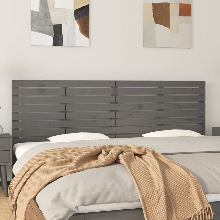 Väggmonterad Huvudgavel 141X3X63 Cm Massiv Furu