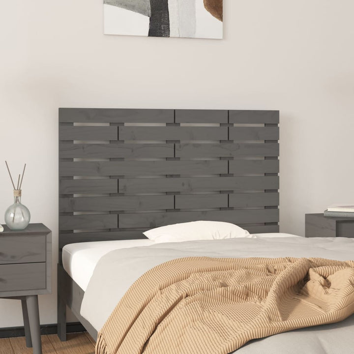 Väggmonterad Huvudgavel 141X3X63 Cm Massiv Furu
