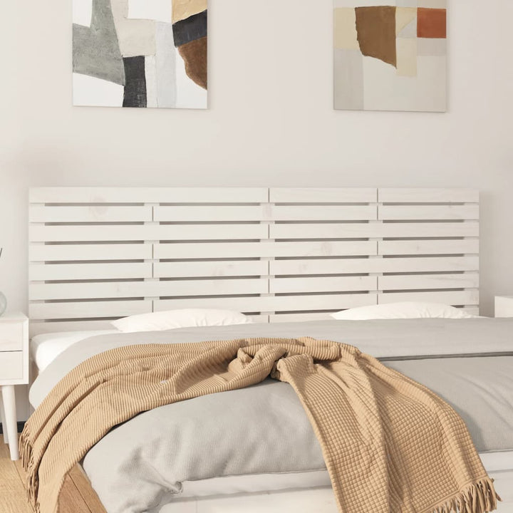 Väggmonterad Huvudgavel 141X3X63 Cm Massiv Furu