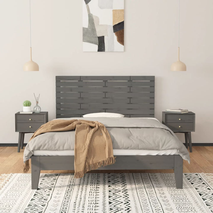 Väggmonterad Huvudgavel 141X3X63 Cm Massiv Furu