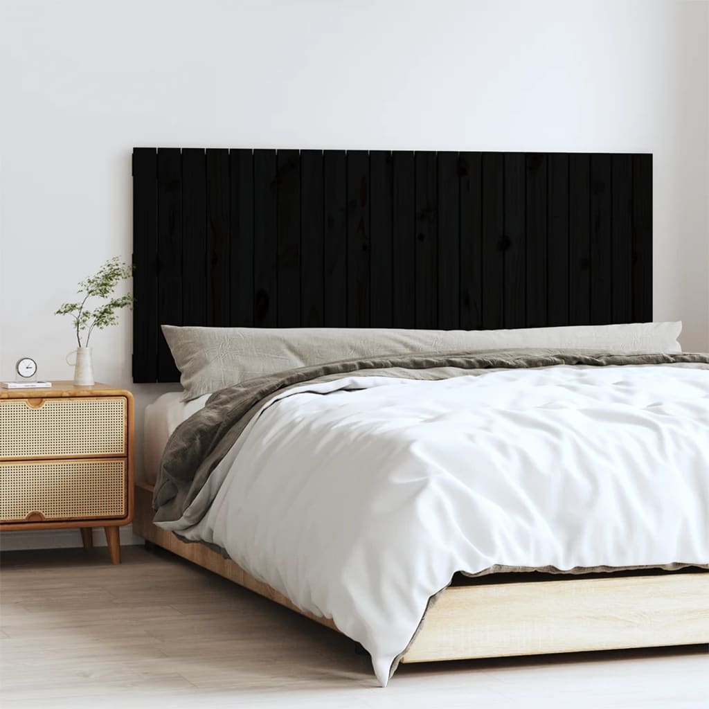 Väggmonterad Huvudgavel 82,5X3X60 Cm Massiv Furu