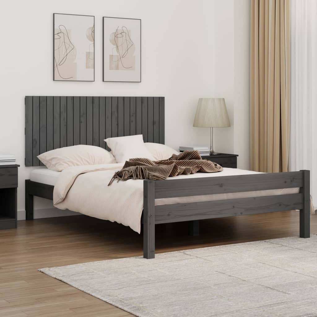 Väggmonterad Huvudgavel 82,5X3X60 Cm Massiv Furu