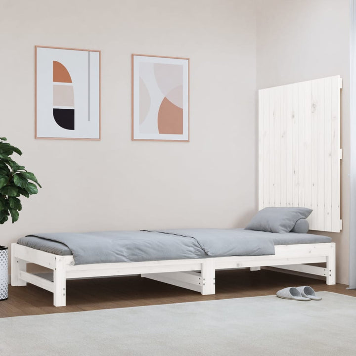 Väggmonterad Huvudgavel 82,5X3X60 Cm Massiv Furu