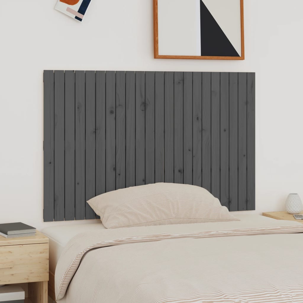Väggmonterad Huvudgavel 82,5X3X60 Cm Massiv Furu