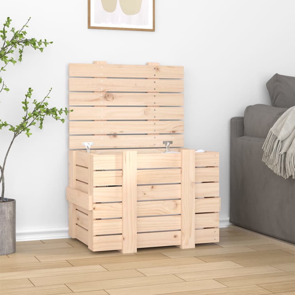 Förvaringslåda 91X40,5X42 Cm Massiv Furu