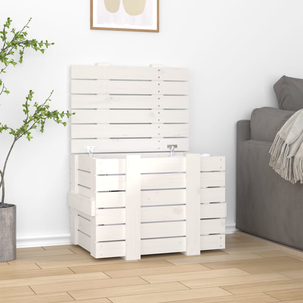 Förvaringslåda 91X40,5X42 Cm Massiv Furu