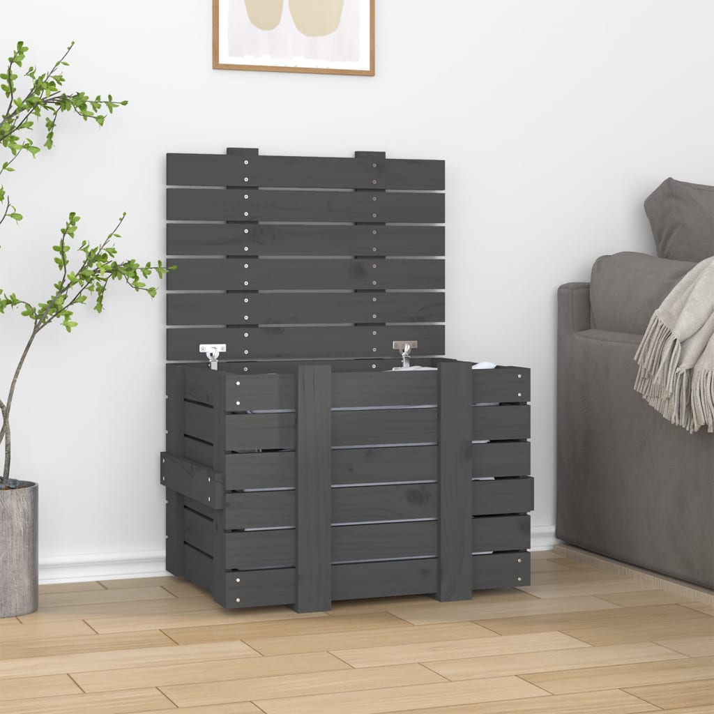 Förvaringslåda 91X40,5X42 Cm Massiv Furu