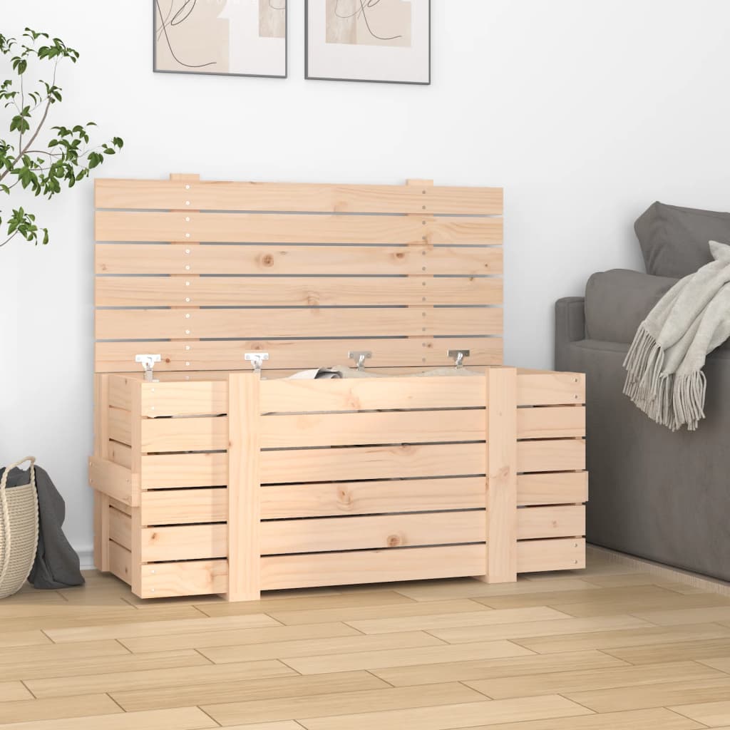 Förvaringslåda 91X40,5X42 Cm Massiv Furu