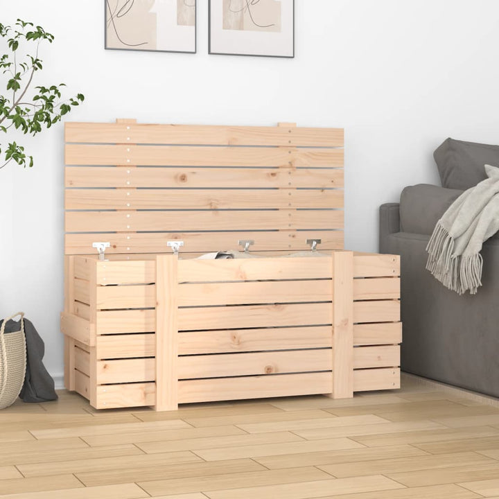 Förvaringslåda 91X40,5X42 Cm Massiv Furu