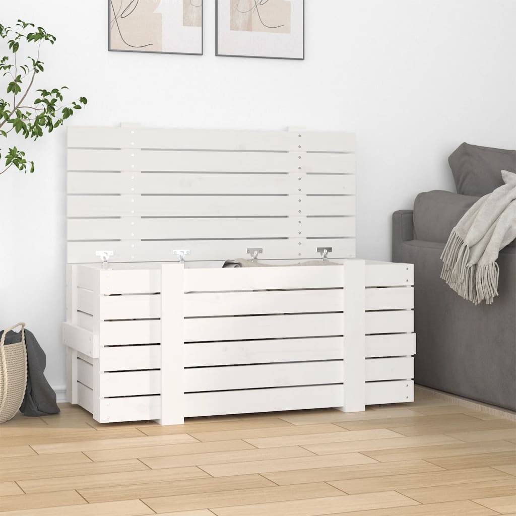 Förvaringslåda 91X40,5X42 Cm Massiv Furu